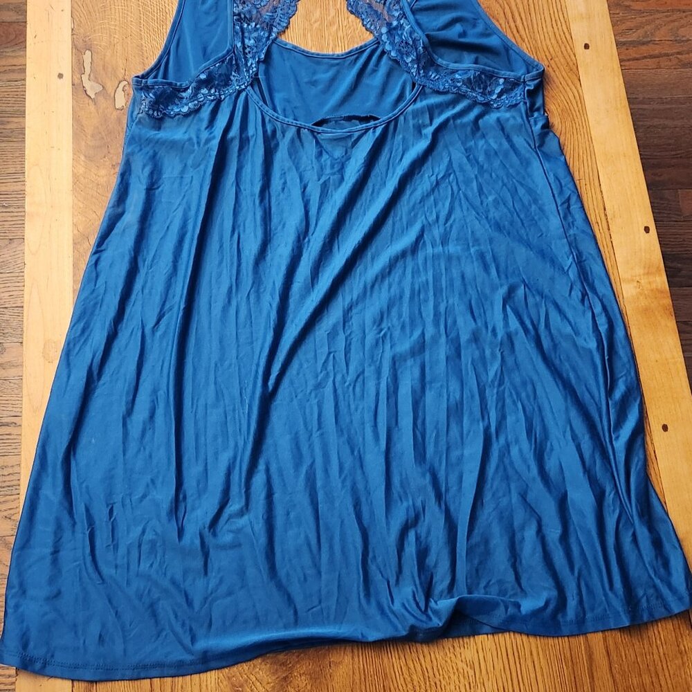 Comfy Sleep Dress with Lace Racerback - Picture 5 of 7